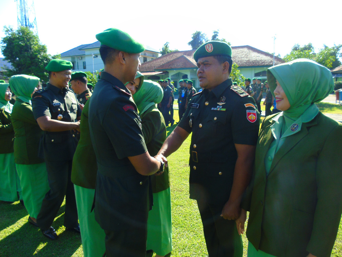 Dandim 0735 Surakarta Pimpin Sertijab Danramil dan Perwira Staf Kodim