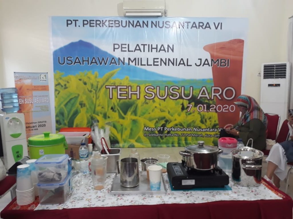 Made In Jambi Elok Nian. Edisi Pelatihan Milenial Untuk Berpenghasilan Cepat Dari Teh Aro PTPN VI