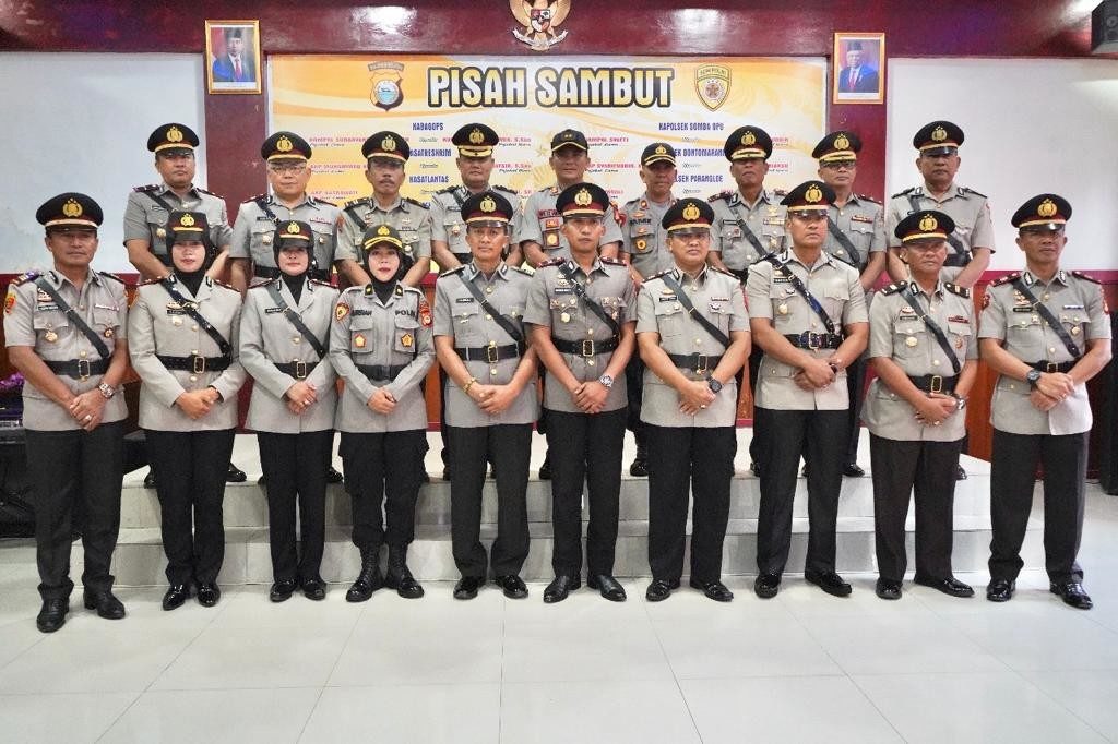 Sembilan Jabatan Penting Di Jajaran Polres Gowa Diserahterimakan