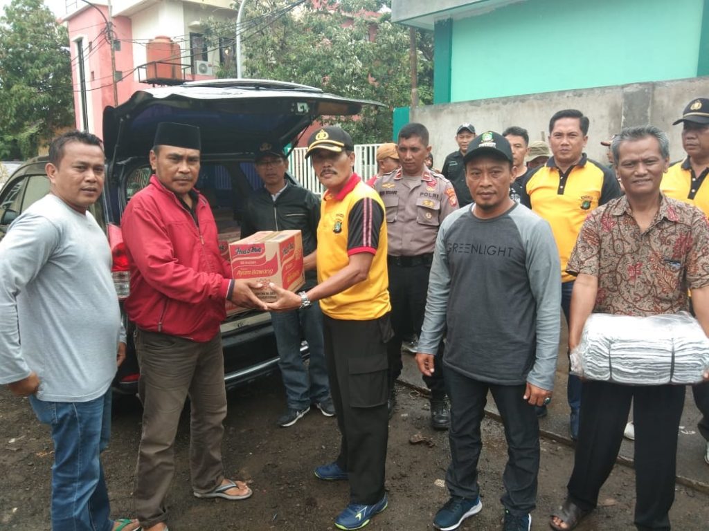 Unsur 3 Pilar Bakti sosial bersih-bersih kampung pasca banjir  di kelurahan Batu Ceper.